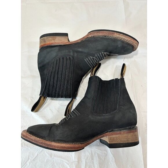 Bronco West Leather Ankle Boot Womens Size 5.5-6 US - Picture 10 of 12